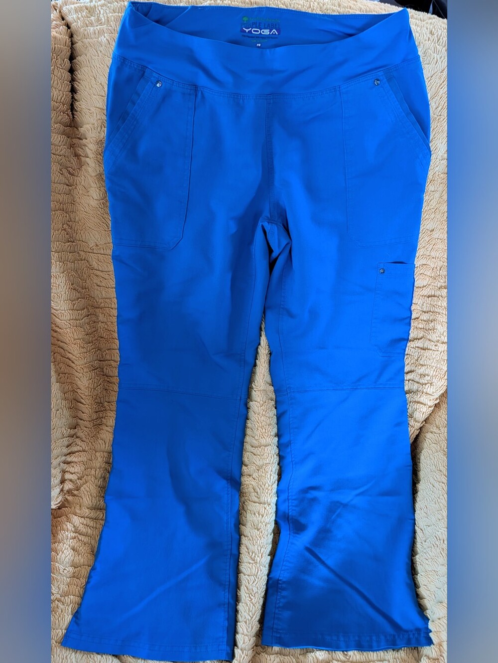 Healing Hands Royal Blue Cargo Scrub Top With Pants